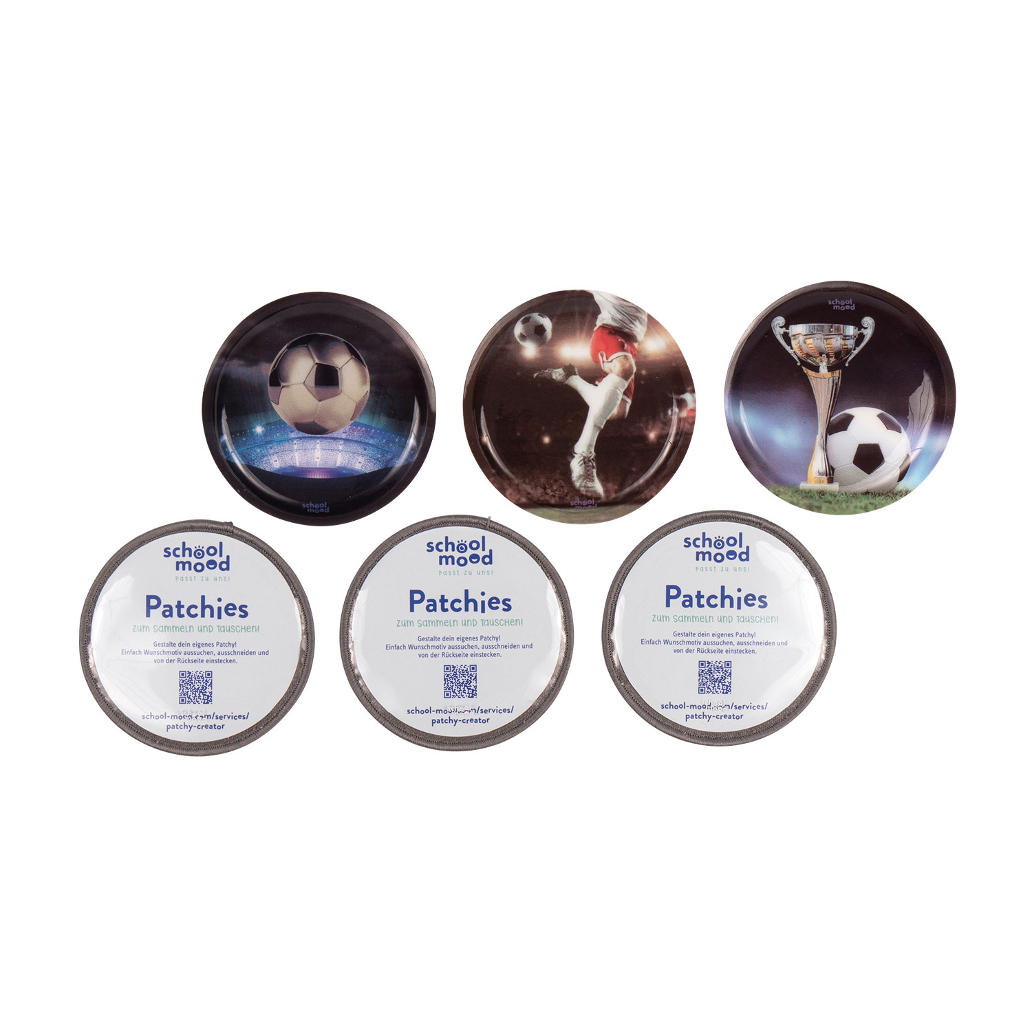 6er Patchy-Set Fußball