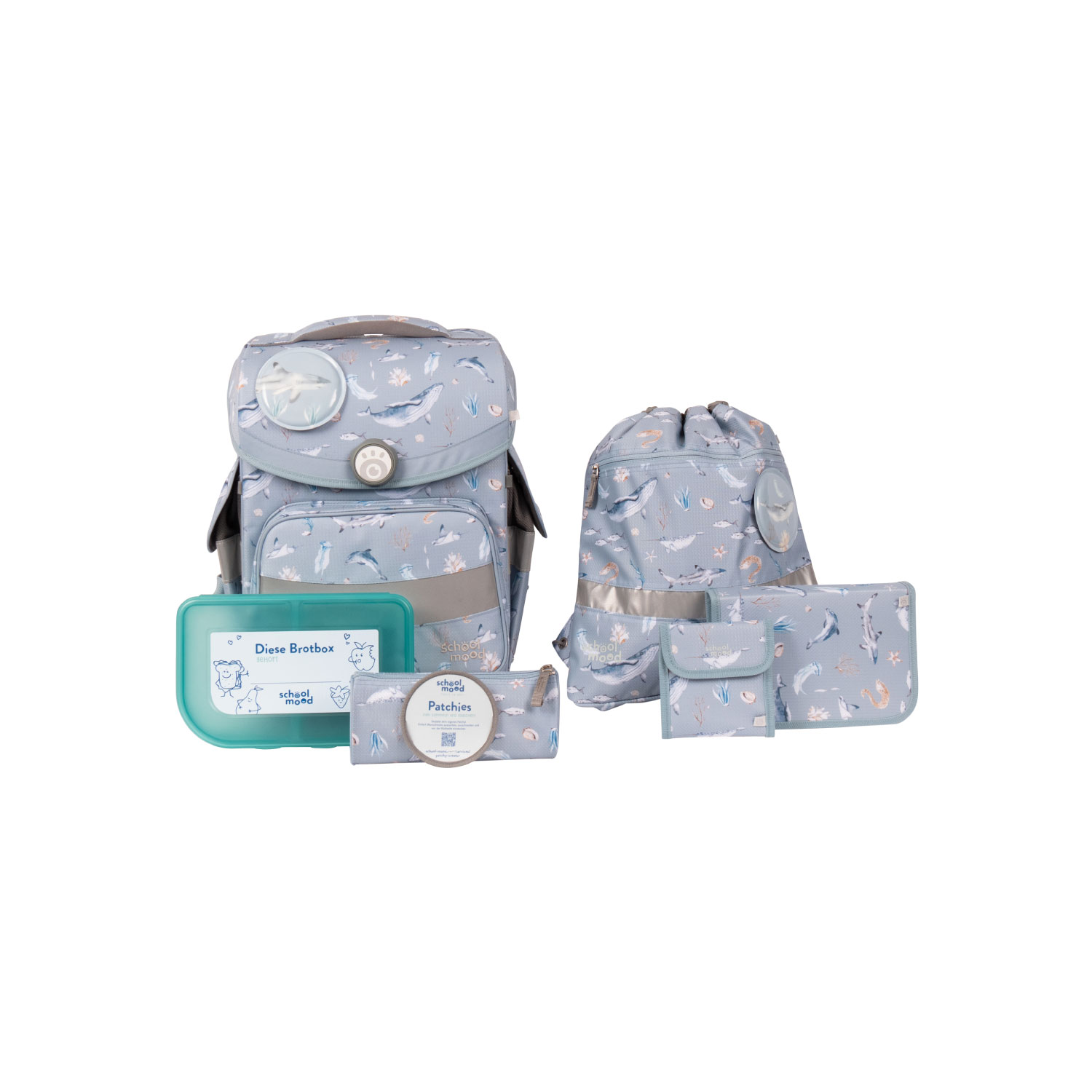 Timeless Aqua (Nordic Collection), 7-tlg. Timeless Aqua (Nordic Collection),  7-tlg. Schulranzenset