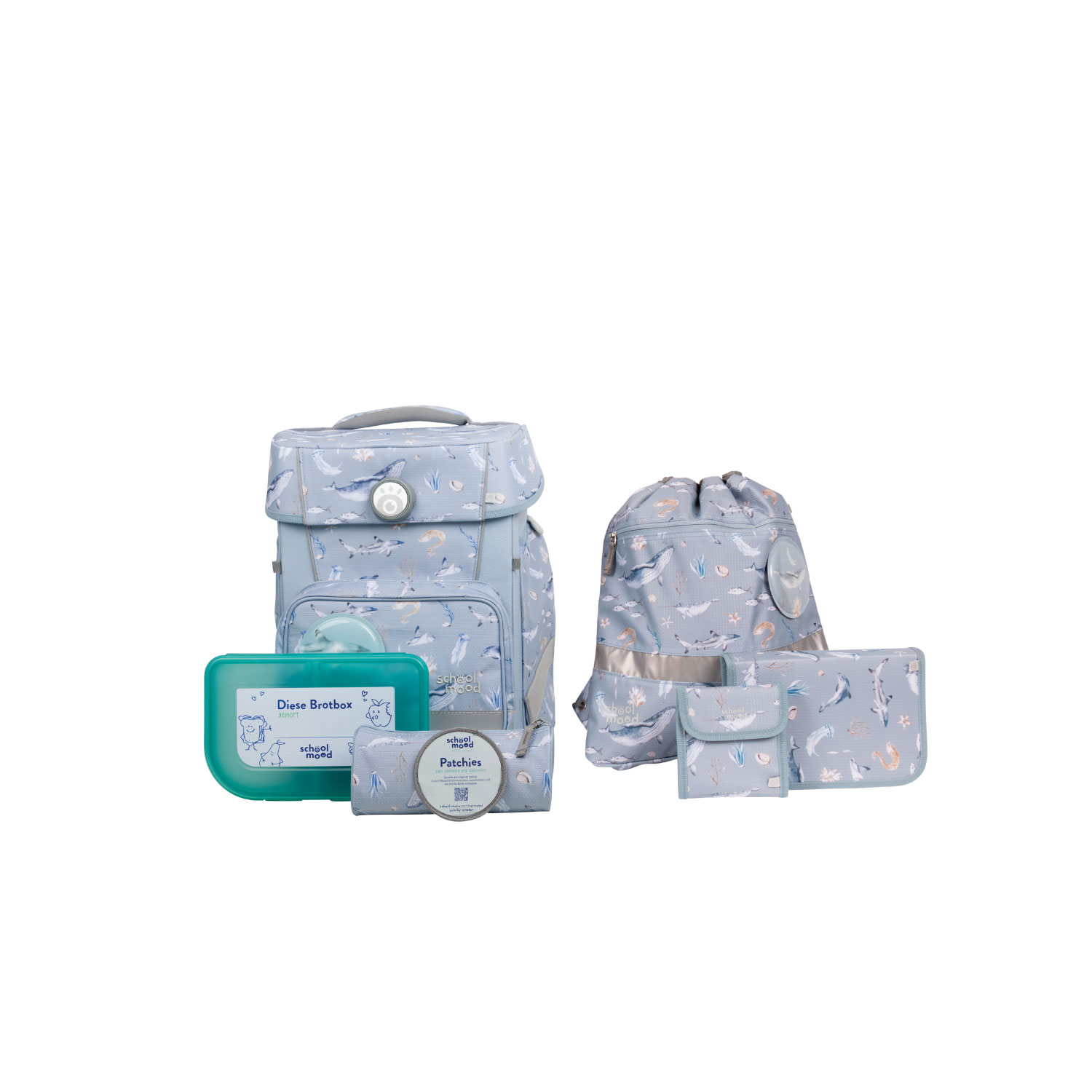 Champion Maxx Aqua (Nordic Collection) 7-tlg. Schulranzenset