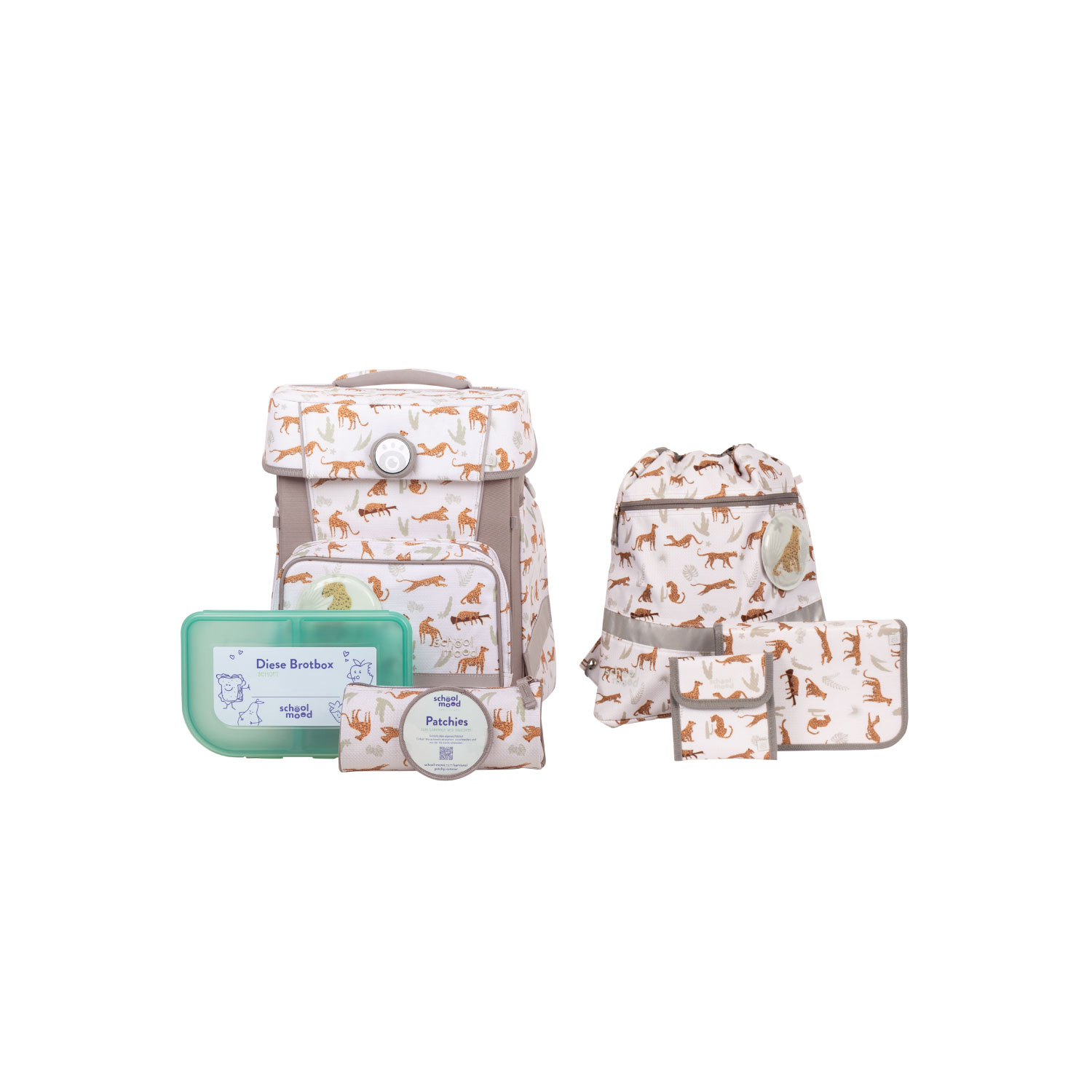 Champion Maxx Leopard (Nordic Collection) 7-tlg. Schulranzenset