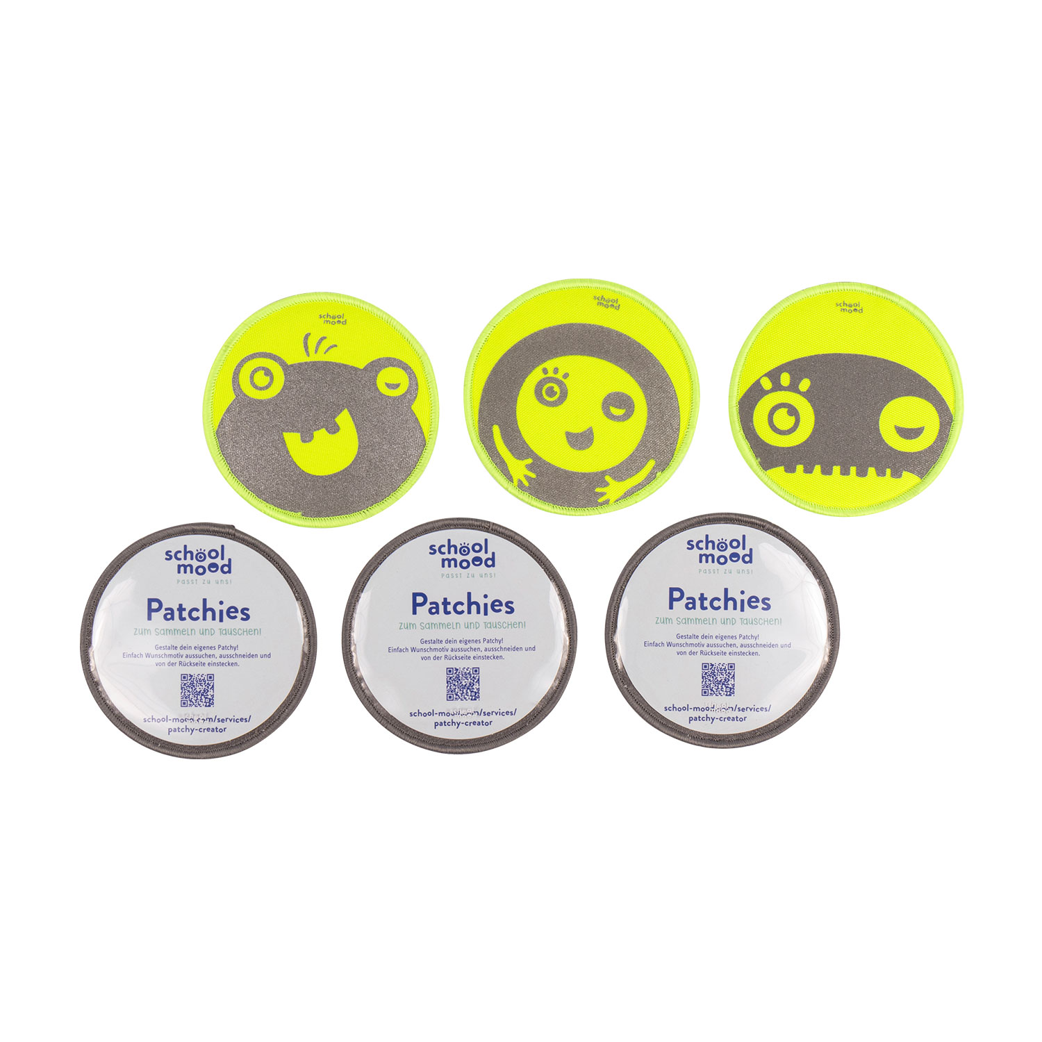 6er Patchy-Set Yellow Monsters