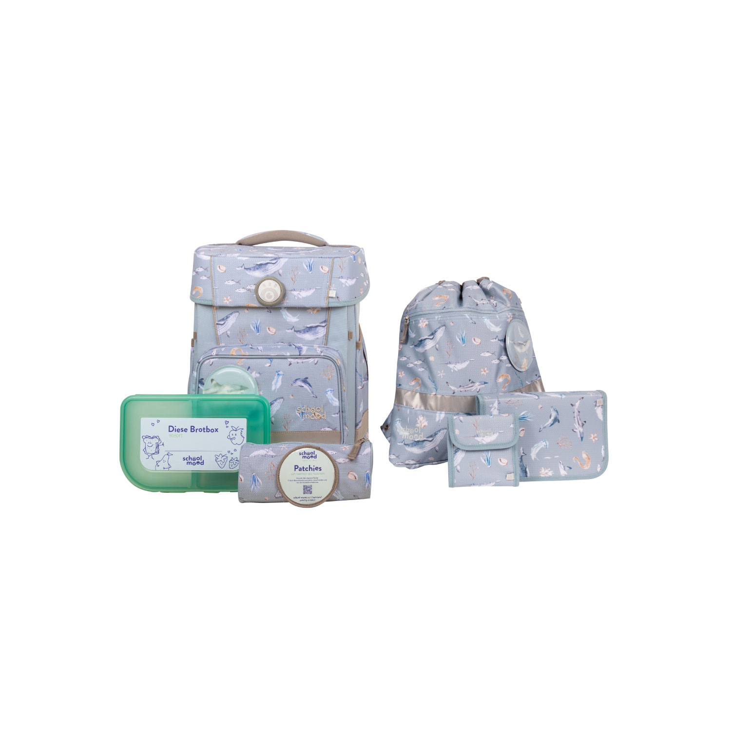 Champion Aqua (Nordic Collection), 7-tlg. Schulranzenset