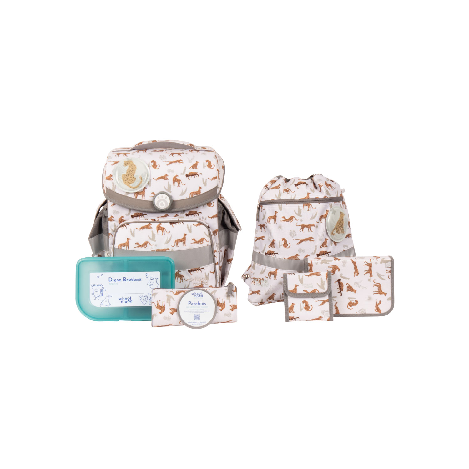 Timeless Leopard (Nordic Collection), 7-tlg. Timeless Leopard (Nordic Collection),  7-tlg. Schulranzenset
